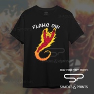 Human Torch Printed Shirt Streetwear Customized Marvel Comics Inspired Shades&Prints Fantastic 4