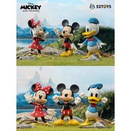 52TOYS Disney Mickey and Friends Minnie Donald Duck Action Figure Toy Decoration Birthday Gift