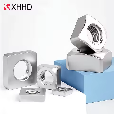 5-50pcs DIN557 SQUARE THIN NUTS M3 M4 M5 M6 M8 M10 M12 304 STAINLESS STEEL METRIC THIN NUT