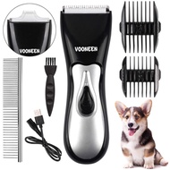 VOONEEN Dog Grooming Clippers, Pet Hair Remover Clippers Rechargeable Cordless Dog Hair Trimmer Accessories Professional