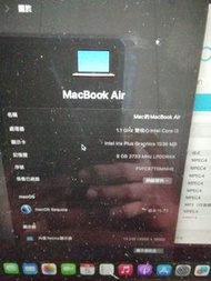 2020 Apple MacBook Air 13.3吋 Intel Core i3