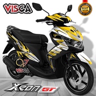 Decal Xeon GT 125 Full Body Stiker Xeon GT 125 Full Body Striping Xeon GT 125 Variasi Red Design 02