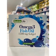 Nutrinlife Omega 3 fish oil 1500mg softgel (2 x 60’s)