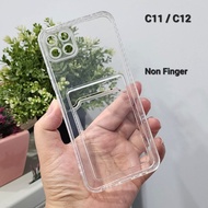 Realme C11 2021 Clear Wallet Card Case Bening / Card Holder Kartu