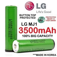 ORIGINAL LG MJ1 3500mAh 10A 18650 button top protected Battery high Capacity Rechargeable 3.7v INR18650MJ1 Flashlight