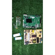 Toshiba 43L5650VM Mainboard, Powerboard, Tcon, Tcon Ribbon, Button n Sensor. Used TV Spare Part LCD/