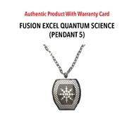 Fusion Excel (AUTHENTIC) Quantum Energy Pendant 5 Stainless Steel Scalar Energy JAPAN Technology Nec