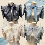 Modern Filipiniana/ Bolero/ Solihiya Pattern Bolero/ Callado Bolero