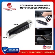 (Ready) Cover Rem Tangan Mobil Carbon Casing Rem Tangan Hand Brake