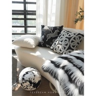 [Earl Black Royal Horse Pillow] Texdream Attitude Modern Light Luxury Living Room Sofa Cushion Pillo