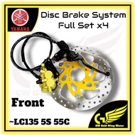 YAMAHA LC135 LCV2 5S 55C 267MM FRONT DISC BRAKE PLATE MASTER PUMP & CALIPER ASSY STD FRONT BRAKE SYS