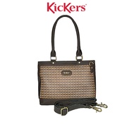 Kickers Monogram Series Coated Canvas + Leather Ladies Hand Bag #KHB79392