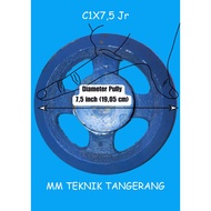 Pully C1 x 7.5" Iron Spokes Ancuran Poli C1 x 7.5 inch Pulley Cast iron Anc 7.5 inch C1x7.5" C1x7.5 
