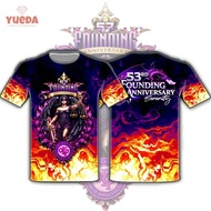 (YUEDA)New AKP 1973 t shirt for men 53rd Anniversary T-shirt Full sublimation short-sleeved T-shirt 