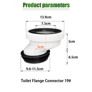 Konektor Flange Offset Toilet Bahan PVC Untuk Perbaikan Urinal