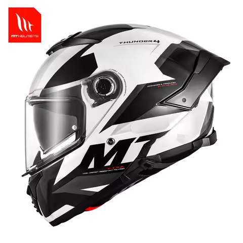 Motorcycle Racing Mt Helmet Spain Thunder 4 Sv Dual Visor Dual D-Ring Buckle