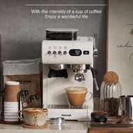 AEOMJK Espresso Machine With Grinder, All-In-One Semi-Automatic Espresso Coffee Maker With Built-In 