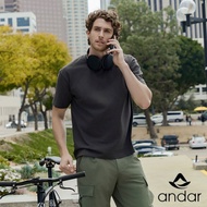 [ANDAR] Aero Cotton Men's Oversized Fit Short Sleeve Mens Clothes Korea style Mens t-shirts Cool Mat