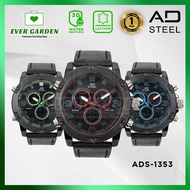 Evergarden AD-STEEL AD1353 Sport Digital Luminums Men Watch Dual Display Quartz Movement Function Wa
