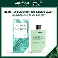 AROMASE 5α Juniper Head-To-Toe Shampoo 3 IN 1 Shampoo, Shower Gel, Face Wash & Body Wash 260ml