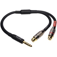 CESS-260 Balanced 4.4mm to RCA Female Jack Headphone Audio Adapter Cable, 2 Channel