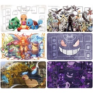 Diy 60x35cm PTCG Pokemon Dedicated Battle GAME Card Mat Charizard Venusaur Blastoise Gengar Gift Toy