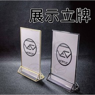 [Taiwan Shipment with Invoice] Display Card Signage Card A6 A5 A4 Acrylic Display Stand Stand Card T