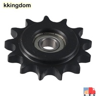 KKINGDOM Chain Idler Sprocket, C45 Carbon Steel 13 Tooth Convex Idler Gear, Durable 10mm Bore 1/2" P