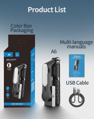 QAML A6 2025 1-axis handheld gimbal stabilizer w/ selfie stick/tripod wireless remote 400mAh Li-ion 