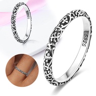 Silver Colour Vintage Pattern Woman Ring Fit Pandora Charms Silver Colour Original Bracelet for Jewe