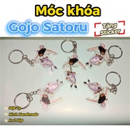 Gojo 1/2 Satoru Jujutsu Kaisen Keychain 5cm (Free Gojo stickers)