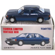 Tomica Limited Vintage TLV N-77b Mercedes Benz 190e Blue Mercy Diecast