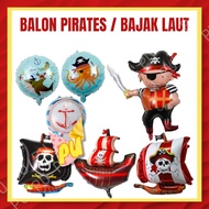 Pirate Balloons / Foil Pirates Balloons Sailor Anchor Pirate Ship