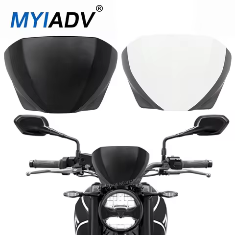 Motorcycle Flyscreen Windscreen Windshield Headlight Fairing Fly Screen Lens Wind Deflector For Trid