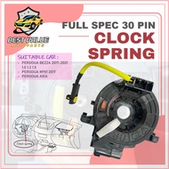 PERODUA BEZZA MYVI 2017 AXIA AVANZA CLOCK SPRING 30 PIN FULL SPEC SPIRAL STEERING CABLE SWITCH AIR B