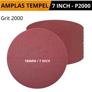 7 Inch Round Sandpaper Polishing 18 CM Grit 2000 Contents 5 Sheets Sandpaper Grit 2000