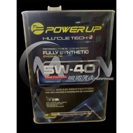 POWER UP MUSCLE TECH FULLY SYNTHETIC 5W40 MAS FORMULA ENGINE OIL 4L
