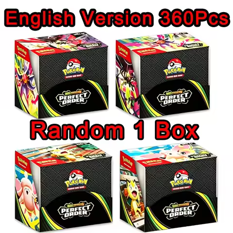 **360Pcs Pokemon MEGA EVOLUTION Perfect Order Scarlet Violet Prismatic Evolutions English Booster Ba