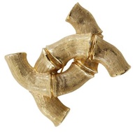 【日本直送】香奈兒 CHANEL 竹節雙C標誌 胸針 Vintage 鍍金 107 約35g 女仕【二手】