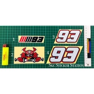 93 Marc Marquez Sticker Cutting Overlapping Reflective #MarcMárquez #marc #marquez