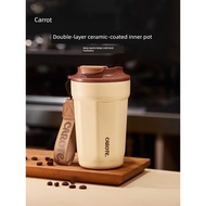 Carote carote Thermos Cup Ceramic Layered Liner Coffee Cup High-value Water Cup Female