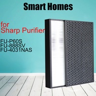 FU-888SV Replacement Air Purifier H13 HEPA & Deodorizing Filter fit for Sharp FU-P60S FU-888SV FU-40