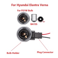 Hyundai Elantra Verna BA15S P21W Bulb Holder Adapter Car Lights Socket Connector