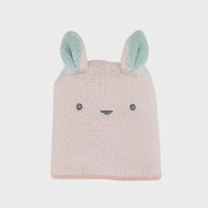 CB Japan 動物造型超細纖維擦頭巾小白兔粉