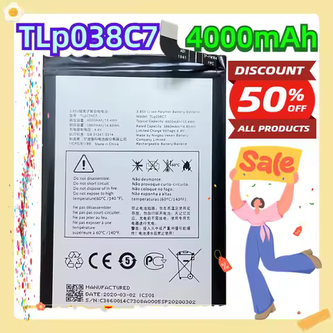 For Alcatel 3X (2019)2019 5048 5048A 5048Y 5048I 5048U One Touch 5V OT-5060A OT-5060D 7 6062w TLp038