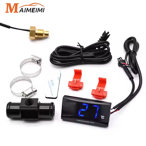 Mini Meter Thermometer Motorcycle KOSO Water Temperature Gauge for XMAX300 CB400 MT 07 09 + Koso Tem