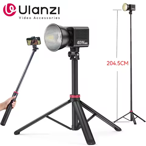 Ulanzi MT-79 2M Portable Universal Tripod Aluminum Alloy Lamp Holder Support LT028 Fill Light Lightw