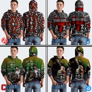 Avenged Sevenfold Band Hoodie Jumper A7X Fullprint Pullover Hoodie Polyester Jersey Material | A7X-2