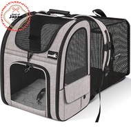 【Direct from Japan】
Pecute Pet Carrier Backpack for Cats and Dogs, Mesh Window, Breathable, Expandab