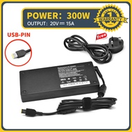 Lenovo 20V 15A 300W Laptop charger ac adapter For Lenovo Legion Y920 R9000P R9000K Y9000K Y9000 XSA1